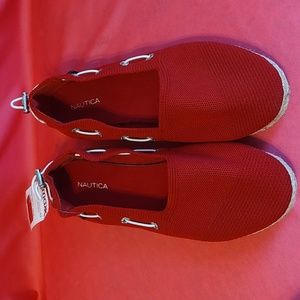 Nautica Red Espadrilles Size 9 Womens
